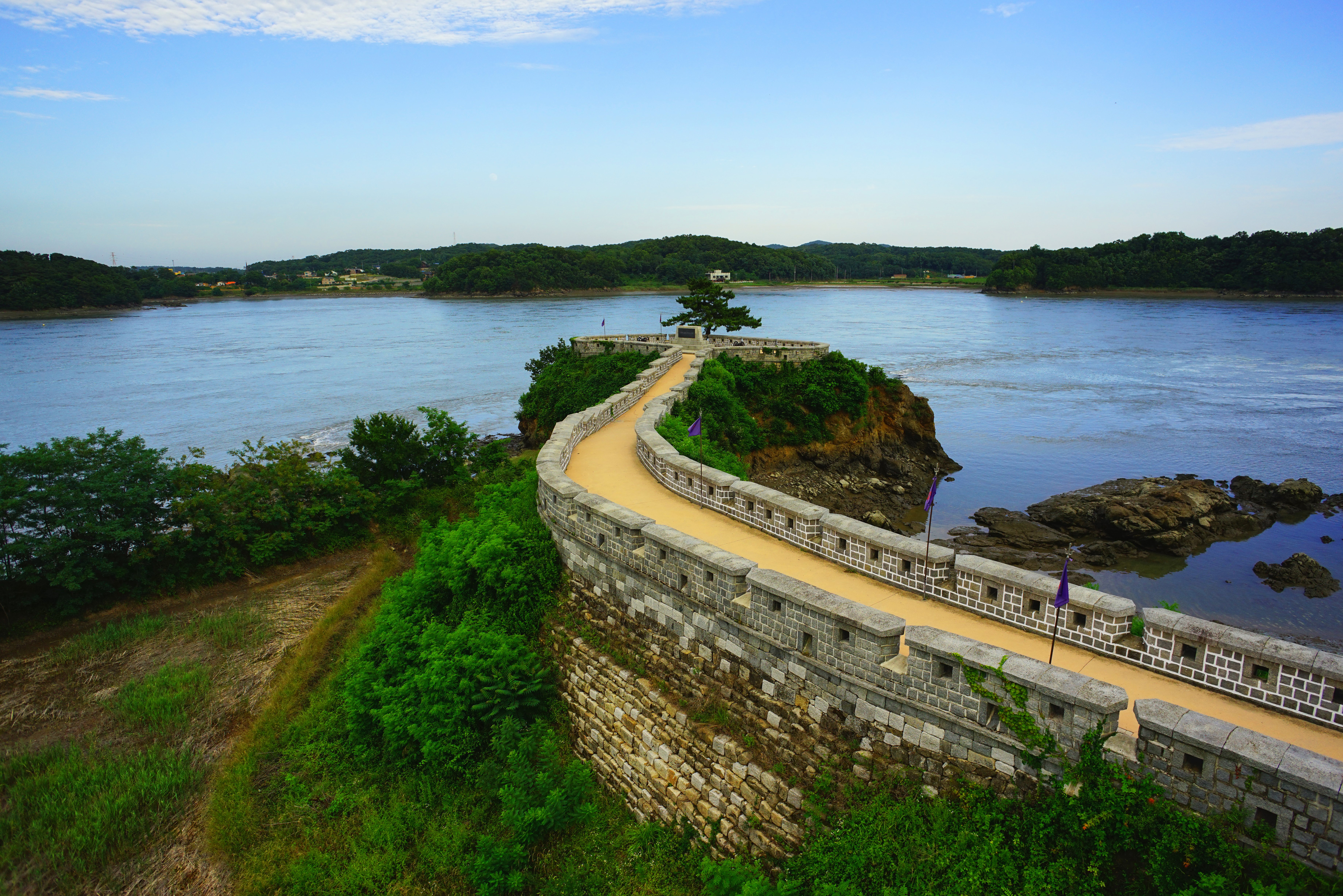 Gwangseongbo Fortress, Part of the Gwangseongbo Fort, Later Named Anhaeru,  Meaning Peaceful Sea, Ganghwa South Korea Stock Image - Image of ganghwa,  island: 247113699