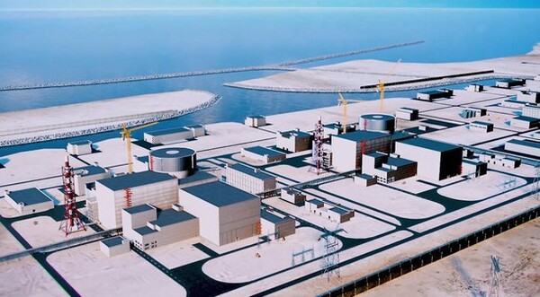 O imagine a cum va arăta centrala nucleară El Daba din Egipt odată ce va fi terminată