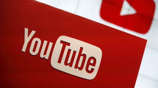 The logo of YouTube, a global video streaming service